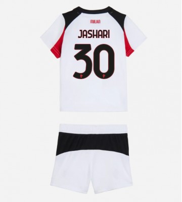 AC Milan Ardon Jashari #30 Udebanetrøje Børn 2025-26 Kortærmet (+ Korte bukser)